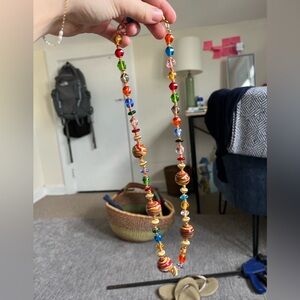 Colorful glass necklace BRAND NEW